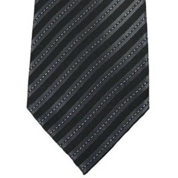 NWT Geoffrey Beene Black Metallic Tie - Picture 1 of 2